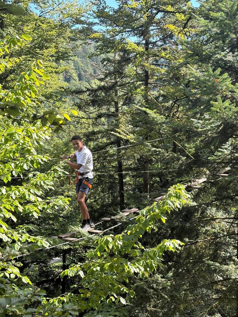 Parcours accrobranche dans les arbres du Schlossberg