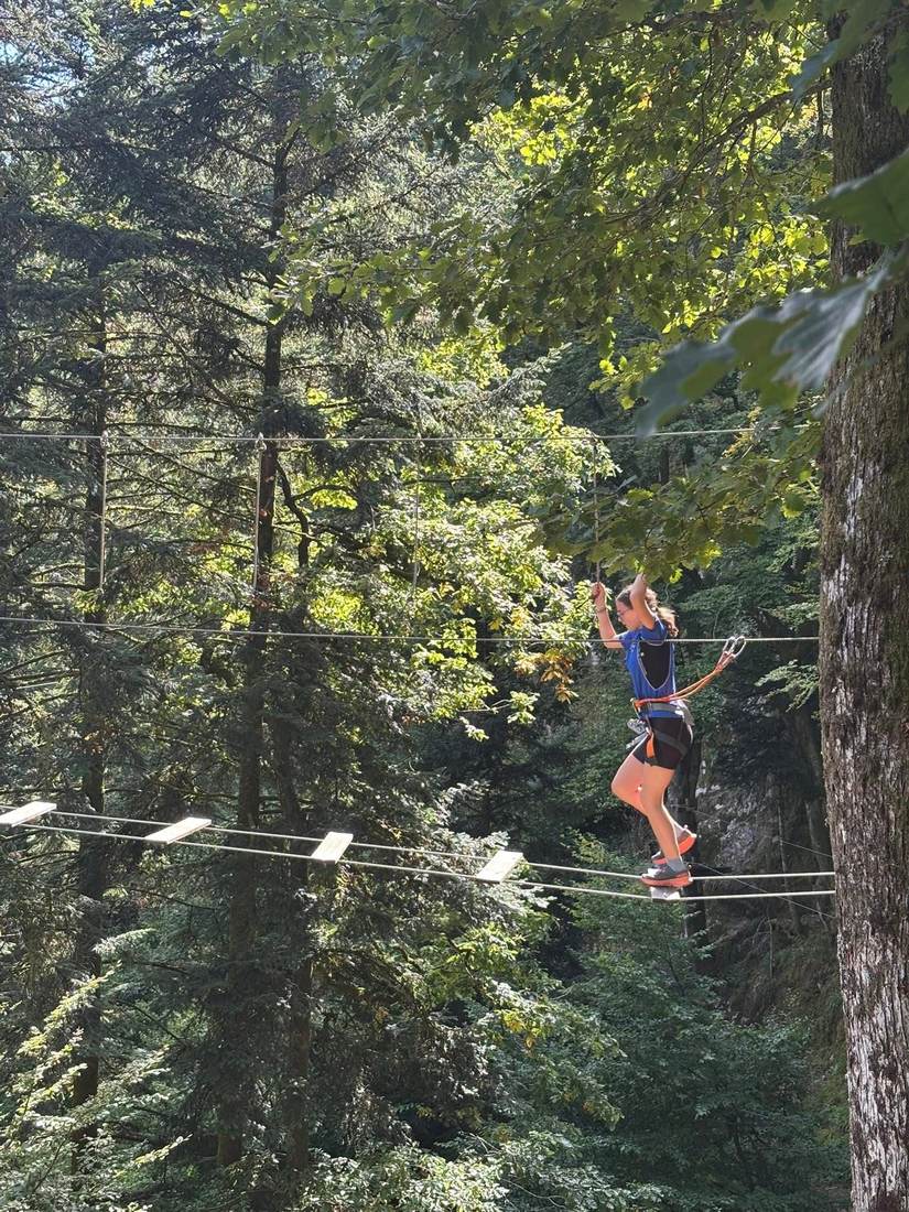 Parcours accrobranche dans les arbres du Schlossberg